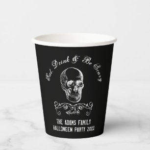 Vasos De Papel Partido de Halloween Personalizado de la Calavera 