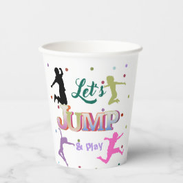 Vasos De Papel Partido del cumpleaños colorido de la Jump Trampol