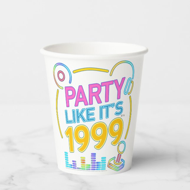Vasos De Papel Party Like It’s 1999®™ – Electric Neon Soundtrack  (Anverso)