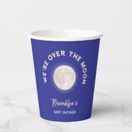 Vasos De Papel Pasamos la luna Baby Shower diversión género neutr