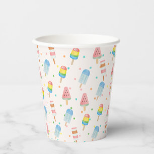 Vasos De Papel Pasar y matar a los niños crema de helado cumpleañ