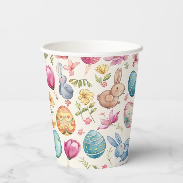 Vasos De Papel Pascua de primavera 6 (Reverso )