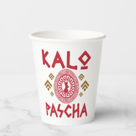 Vasos De Papel Pascua Griega de Kalo Pascha