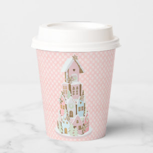 Vasos De Papel Pastel de pan pastel Castillo de azúcar