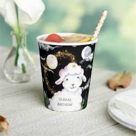 Vasos De Papel Pastel Enchanted Sheep Cumpleaños