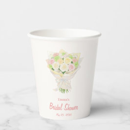 Vasos De Papel Pastel Floral Bridal Shower wedding   – Japanese