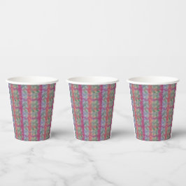 Vasos De Papel Pastel Resumen Arte