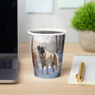 Vasos De Papel Pastor de Anatolia Deja que nieve Navidad