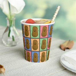 Vasos De Papel Patata de estilo Pop Art