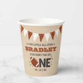Vasos De Papel Patear El Grande | Primer cumpleaños del fútbol