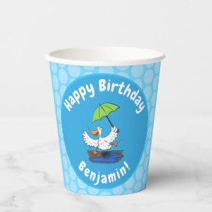 Vasos De Papel Pato gracioso con personalizado bailarín de paragu