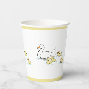 Vasos De Papel Pato y bollos madre taza de papel Baby Shower