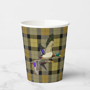 Vasos De Papel Patos Mallard En Placa