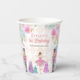 Vasos De Papel Patria de pedregosos harineros rosados cumpleaños