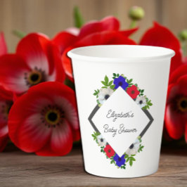 Vasos De Papel Patriotic Panda Anemone Baby Shower