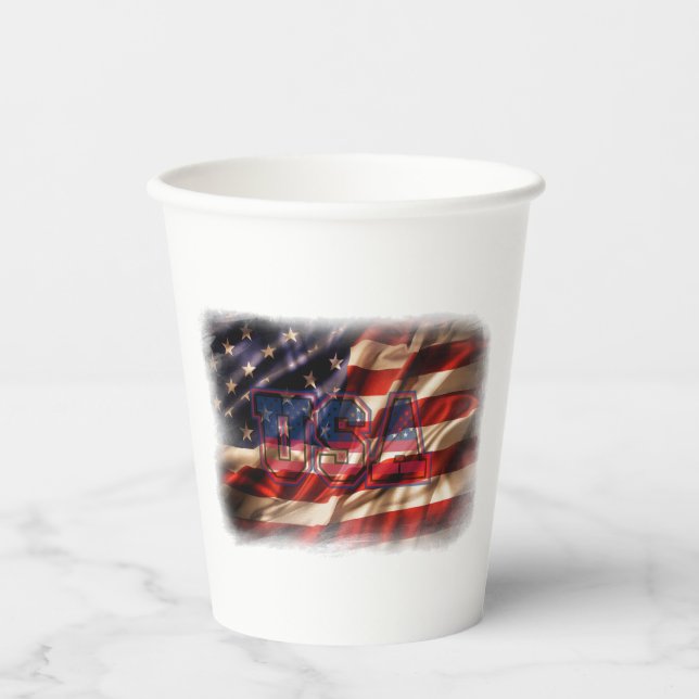 Vasos De Papel Patriótico (Anverso)