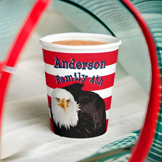 Vasos De Papel Patriótico Americano Águila Nombre Bandera Bandas (Subido por el creador)