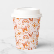 Patrón Boho Bohemias Mariposas Sunshine