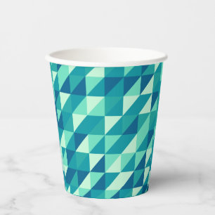 Vasos De Papel Patrón Colorfull Moderno Retro Vintage