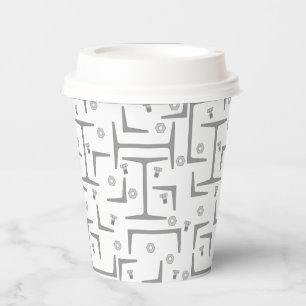 Vasos De Papel Patrón de acero estructural