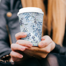 Vasos De Papel Patrón de acuarela de arándanos