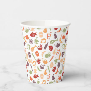 Vasos De Papel Patrón de alimentos