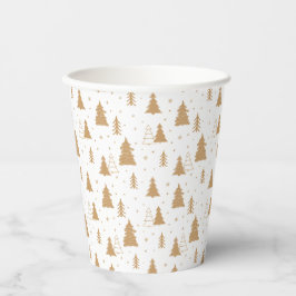 Vasos De Papel Patrón de árbol de Navidad
