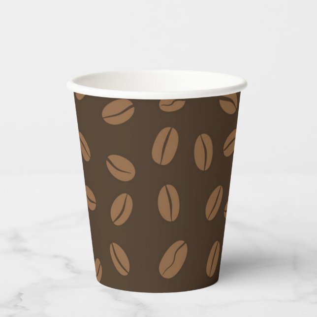 Vasos De Papel Patrón de café (Anverso)