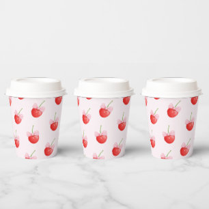 Vasos De Papel Patrón de cerezo dulce