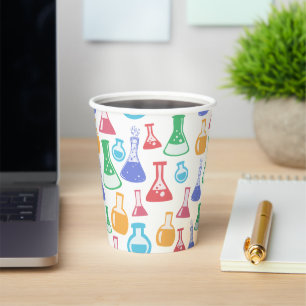 Vasos De Papel Patrón de ciencia de la diversión de los altavoces