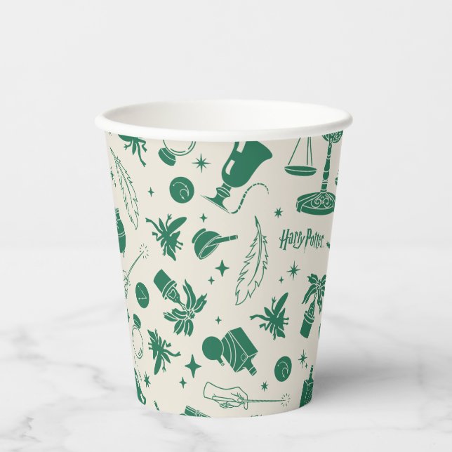 Vasos De Papel Patrón de club de clase HOGWARTS™ (Anverso)