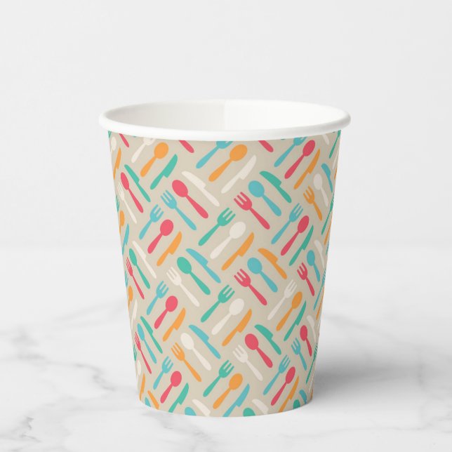 Vasos De Papel Patrón de cocina 3 (Izquierda)