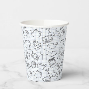 Vasos De Papel Patrón de cocina 4