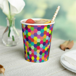 Vasos De Papel Patrón de color moderno - Hipster de primavera de 