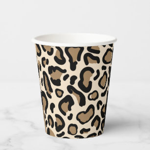 Vasos De Papel Patrón de colores de tigres amantes de animales   