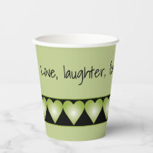 Patrón de corazón verde con negro