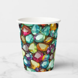 Vasos De Papel Patrón de cristales pulidos