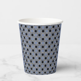 Vasos De Papel patrón de cuadrados
