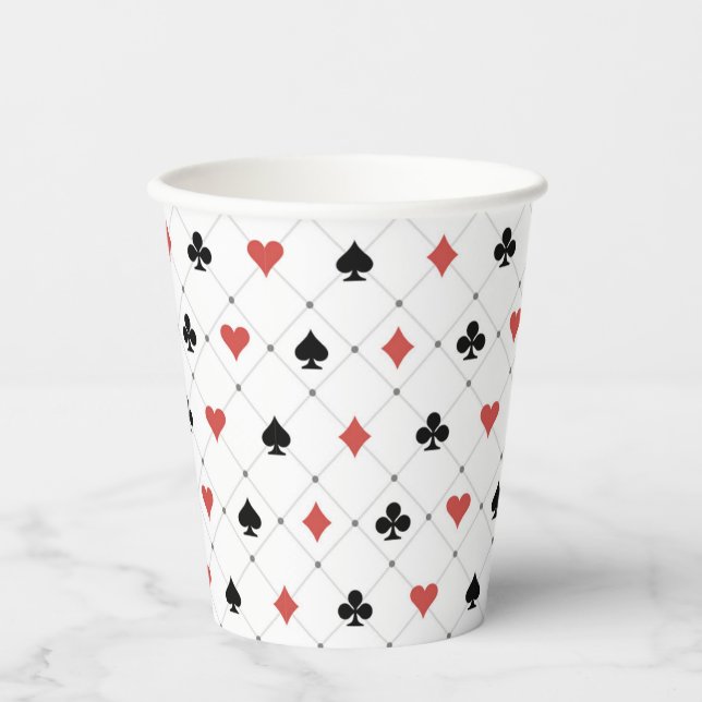 Vasos De Papel Patrón de cubiertas de tarjetas (Anverso)