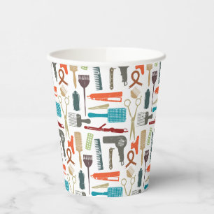 Vasos De Papel Patrón de cuidado de pelo