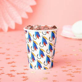 Vasos De Papel Patrón de cumpleaños O-fish Boy Pescado de cumplea