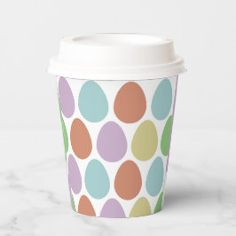 Vasos De Papel Patrón de decoración de huevos de Pascua