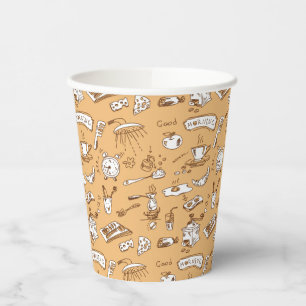 Vasos De Papel Patrón de desayuno 2
