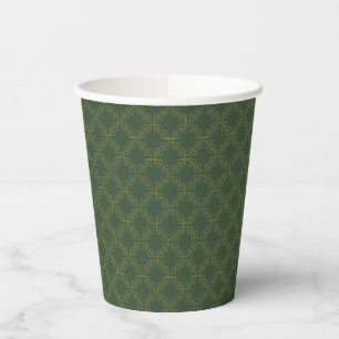 Vasos De Papel Patrón de diseño celta