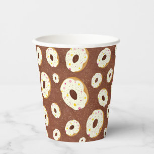 Vasos De Papel Patrón de donuts