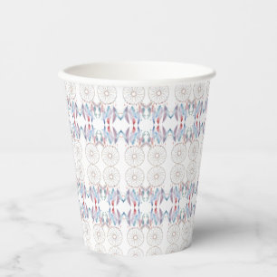 Vasos De Papel Patrón de Dreamcatcher del Boho de Baby Shower min