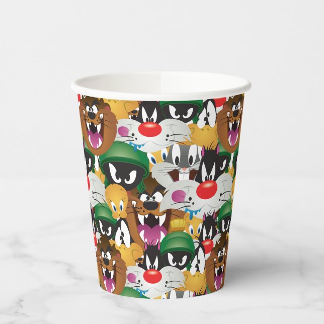 Vasos De Papel Patrón de Emoji LOONEY TUNES™ (Izquierda)