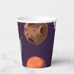 Vasos De Papel Patrón de espacio