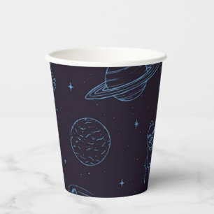 Vasos De Papel Patrón de espacio
