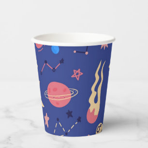 Vasos De Papel Patrón de espacio